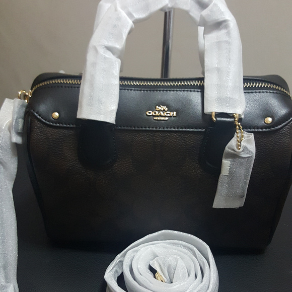 coach mini bennett satchel black